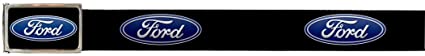 Ford Oval FCG Black - Chrome 1.25" Frame - Ford Oval Logo Webbing