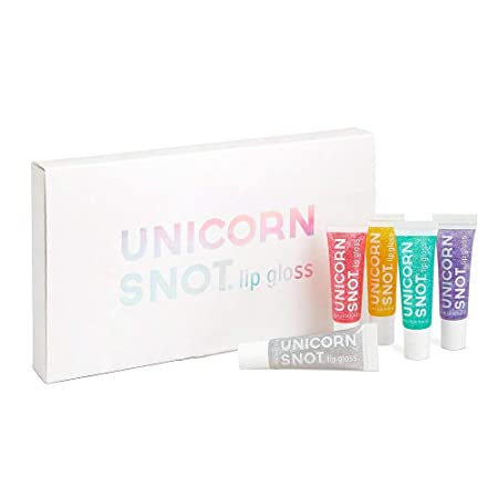 Unicorn Snot Holographic Glitter Lip Gloss Set, Vegan and Cruelty Free, 0.34 Fluid Ounce, Pack of 5 Colors