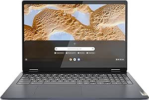 Lenovo IdeaPad Flex 3i Chromebook Laptop, Intel® UHD Graphics, 15.6” FHD Display, Intel Pentium N6000, 8GB RAM, 128GB SSD, 1920x1080 px, Touchscreen, Chrome OS, Abyss Blue