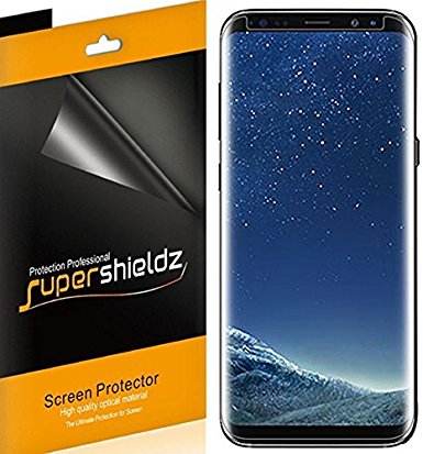 [2-Pack] Supershieldz for Samsung "Galaxy S8 Plus" / S8  Screen Protector, [Case Friendly] High Definition Clear Shield -Lifetime Replacements Warranty