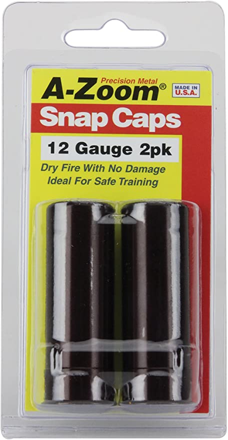 A-ZOOM 12 Gauge Snap-Cap 2PK, Red (12211)