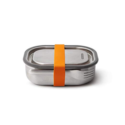 Black Blum Stainless Steel Lunch Box (Orange)