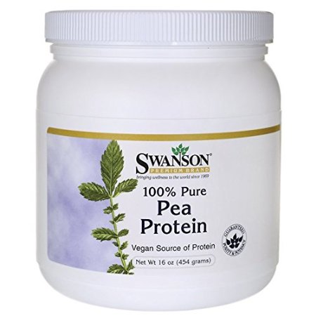 Swanson Pea Protein - 100% Pure 1 lb (454 grams) Pwdr