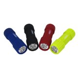 Dorcy 41-4241 Weather Resistant LED Flashlight with Lanyard 19-Lumens 4-Pack Assorted Colors
