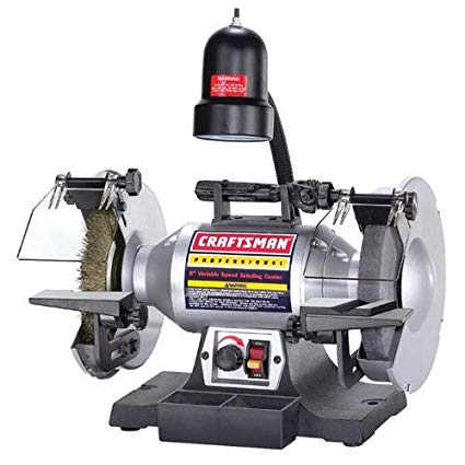 8" Variable Speed Bench Grinder 1/2 HP- Craftsman