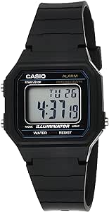 CASIO Black Plastic Watch-W-217H-1AVEF