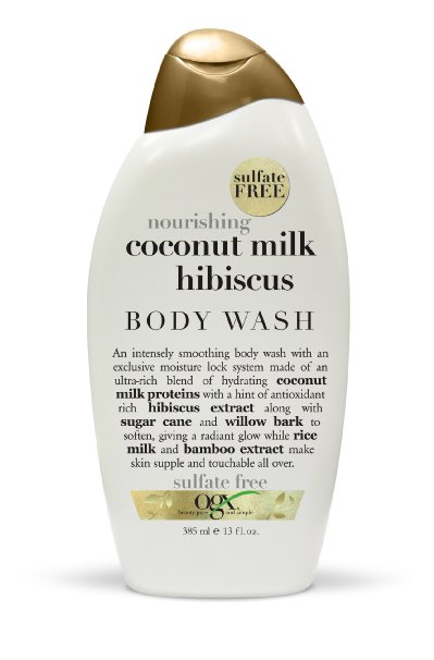 OGX Creamy Body Wash  Nourishing Coconut Milk Hibiscus 13oz