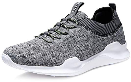 Tesla Men's Knit Pattern Sports Running Shoes