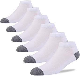 Shinno 6/12 Pack Mens Cushion Ankle Socks Low Cut Light Comfort Breathable Casual Socks