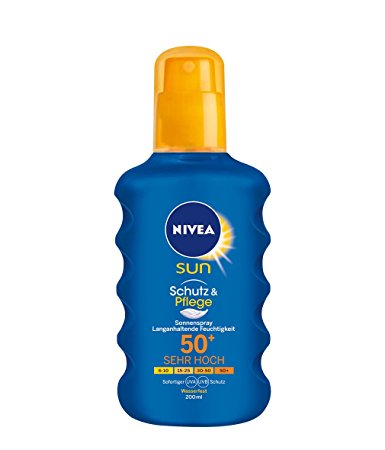 Nivea Sun Protect and Moisture Moisturising Sun Spray High SPF 50, 200 ml