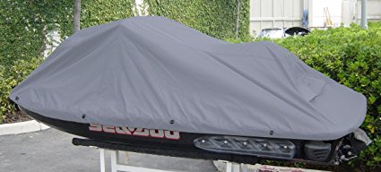 Jet Ski Personal Watercraft Cover Charcoal Grey, fits up to 140" covers Sea-Doo, Yamaha, Kawasaki, Polaris, Wet Jet, Honda, Artco