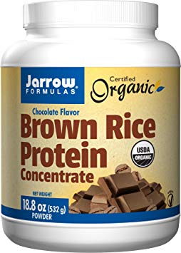 Jarrow Formulas Brown Rice Protein, Sports Nutrition, Chocolate Flavor, 18.8 OZ