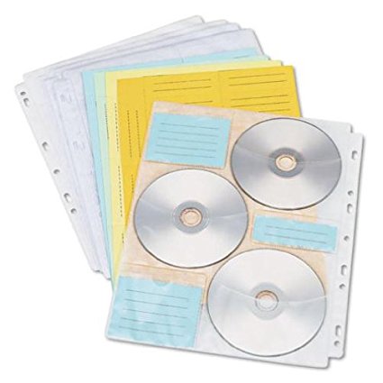 Innovera Ivr39301 - Two-sided Cd/dvd Pages for 3 & 4 Ring Binder, 10/pack
