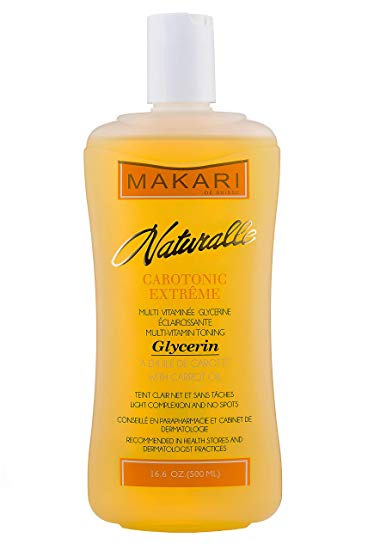 Makari Naturalle Carotonic Extreme BODY GLYCERIN 16.6 Oz – Reduces Hyperpigmentation, Dark Spots, Scars and Free Radicals - Moisturizes, Brightens, and Softens For Healthy and Glowing Skin