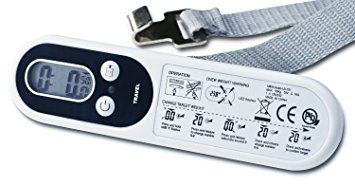 MIRA Portable Digital Luggage Weighing Scale for Airline Travel (Includes Carry Pouch) - White