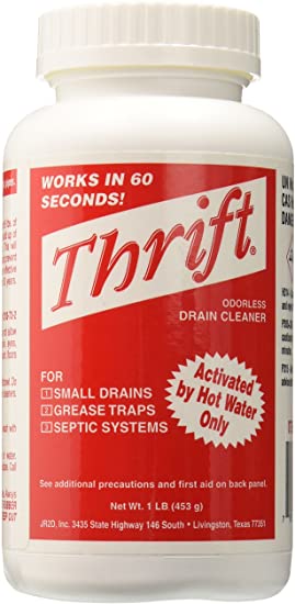 Thrift T-100 Alkaline Based 1-Pound Granular Drain Cleaner