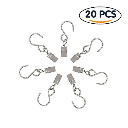 Shintop Stainless Steel Party Light Hanger Multifunction Outdoor Activities Wire Holder String Lights Holder (Pack of 20)