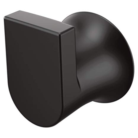 Moen BH3803BL Genta Modern Single Robe Hook, Matte Black