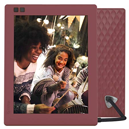NIXPLAY Seed Digital Photo Frame WiFi 8 inch W08D Mulberry. Show Pictures on your frame via Mobile App or Email. IPS Display. Smart Electronic Frame with Motion Sensor. Remote Control Included