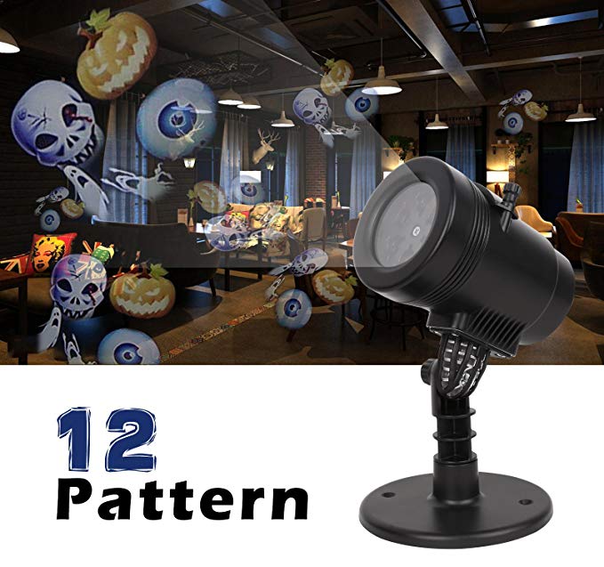 New 2018 Christmas Light Projector LED 12 Switchable Patterns Indoor Mini Spotlight for Child Birthday Gift Xmas Hallowmas Holiday Wedding Party Decoration
