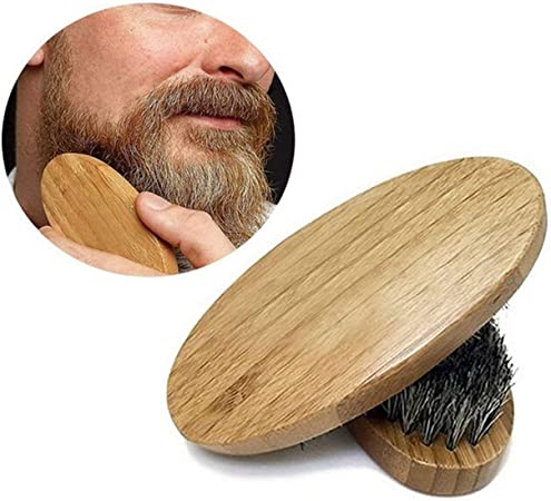Beard Brush with Soft Boar Bristle Hair for Help Softening and Conditioning Itchy Beards