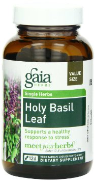 Gaia Herbs Holy Basil Leaf 120 Liquid Phyto-Capsules