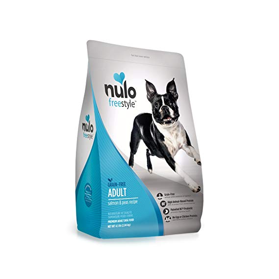 Nulo Adult Grain Free Dog Food: All Natural Dry Pet Food for Large and Small Breed Dogs, Lamb, Salmon, or Turkey Recipe - 4.5, 11, or 24 lb Bag