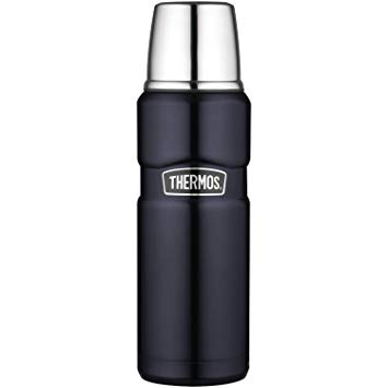 THERMOS Stainless King 16 Ounce Compact Bottle, Midnight Blue