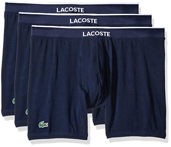 Lacoste Men's 3 Pack Ctn/stch Boxer Brief