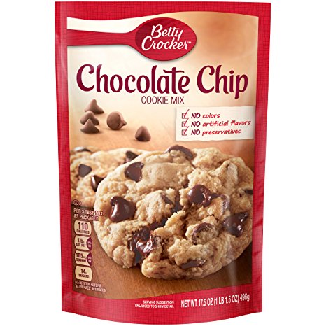 Betty Crocker Cookie Mix Chocolate Chip 17.5 oz Pouch