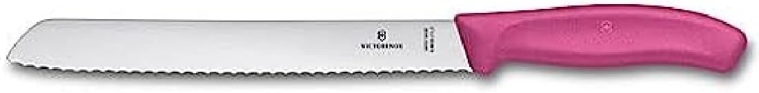 Victorinox 21 cm Serrated Edge Bread Knife Blister Pack, Pink