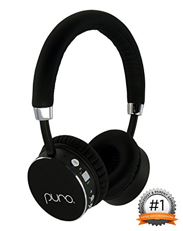 Puro Sound Labs, The Healthy Ear Headphone, Kids Volume Limiting Bluetooth Wireless Headphones (Black)