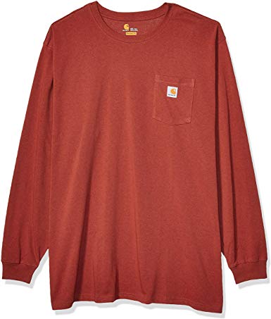 Carhartt Men's Workwear Jersey Pocket Long-Sleeve Shirt K126 (Regular and Big & Tall Sizes)