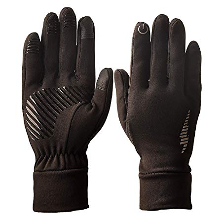 Touch Screen Gloves,Refial Winter Gloves, Anti-Slip Palm Silicone, Suitable for Indoor and Outdoor Sports, Short-Distance Cycling, Driving, Gardening, Mountain Bike Riding, Gloves for Men and Women