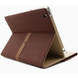 New Brown iPad 4 Case - iPad 3 Case - Voted Number 1- Built-in Flip Stand - iPad 2 Compatible - SleepWake Up Your iPad Latest Generation
