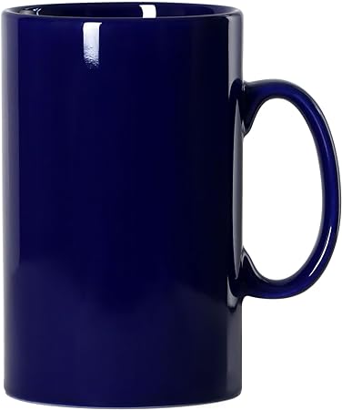 28 OZ Extra Large Ceramic Coffee Mug, Smilatte M018 Classic Porcelain Boss Super Big Tea Cup with Handle for Office and Home, Blue