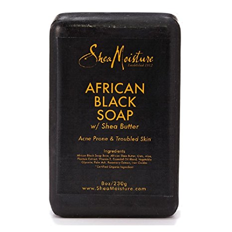 Shea Moisture African Black Soap Bar Soap-8 oz