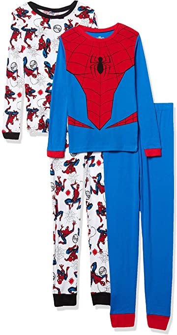 Marvel Nickelodeon Boys' Teenage Mutant Ninja Turtles 4-Piece Cotton Pajama Set