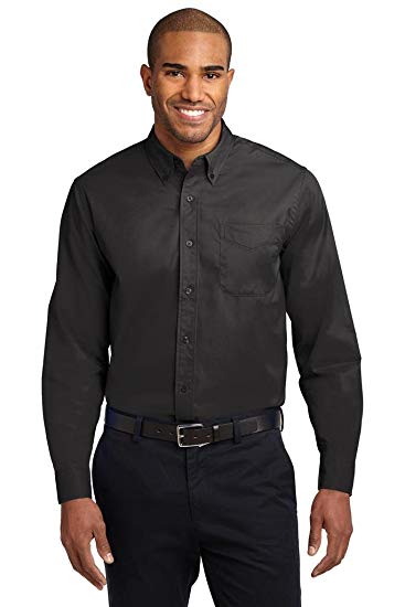 Joe's USA Men's Long Sleeve Wrinkle Resistant Easy Care Shirts in Regular, Big & Tall