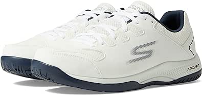 Skechers men's Viper Court-Athletic Indoor Outdoor Pickleball Shoes with Arch Fit Support Sneaker