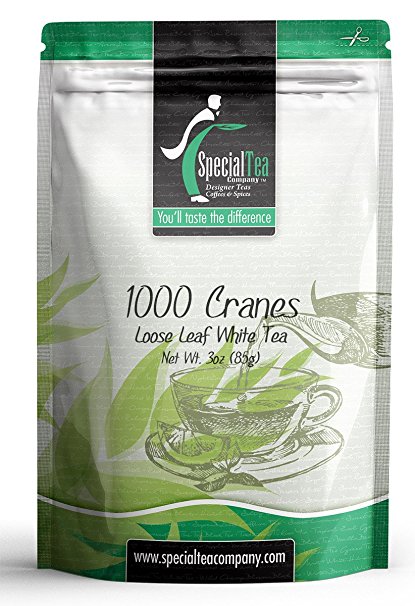 Special Tea Loose Leaf White Tea, 1000 Cranes Blend, 3 Ounce