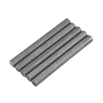 5Pcs 99.9% Graphite Electrode Cylinder Rod Length 100mm Diameter 10mm