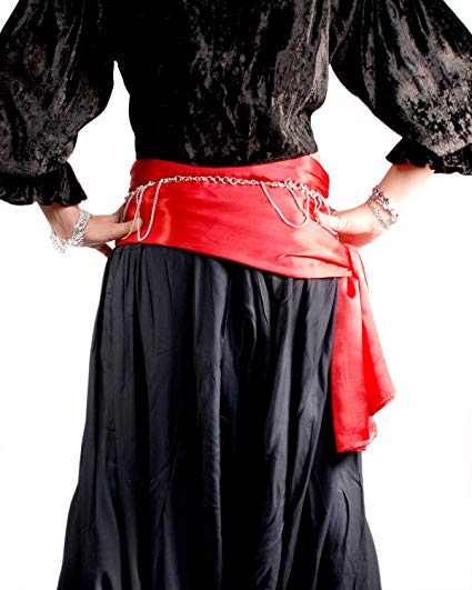 Pirate Buccaneer Renaissance Medieval Cosplay Costume Bandana Sash