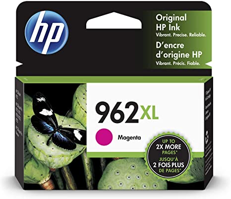 HP 962XL | Ink Cartridge | Magenta | Works with HP OfficeJet Pro 9000 Series, HP OfficeJet Pro Premier 9012 | 3JA01AN