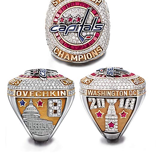 GF-sports store Replica Championship Ring 2018 capitales de Washington Campeonato Mundial anillos Size 11 MVP Ovechkin Hockey