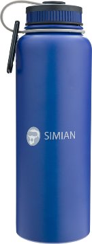 Simian Insulated 40oz Water Bottle Flask for Hot or Cold Drinks