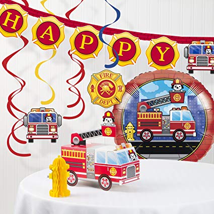 Fire Truck Decorations Kit