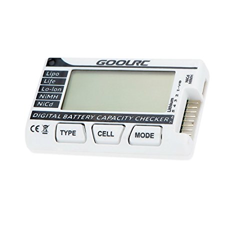 TOMTOP RC CellMeter-7 Digital Battery Capacity Checker LiPo LiFe Li-ion NiMH Nicd