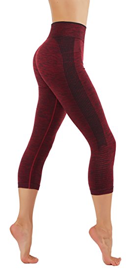 CodeFit Yoga Power Flex Dry-Fit Pants Workout Printed Leggings Ombre Print S-XXXL