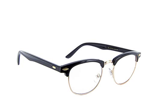 MJ Eyewear New Vintage Classic Sunglasses Half Frame Semi-Rimless Retro Classic Glasses